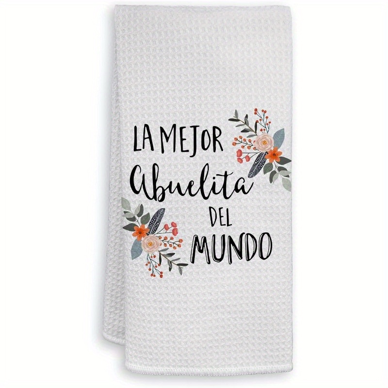 

1pc, 18x26inch, "la Del " Towel, , Polyester Dish Towel, , Rectangular, For