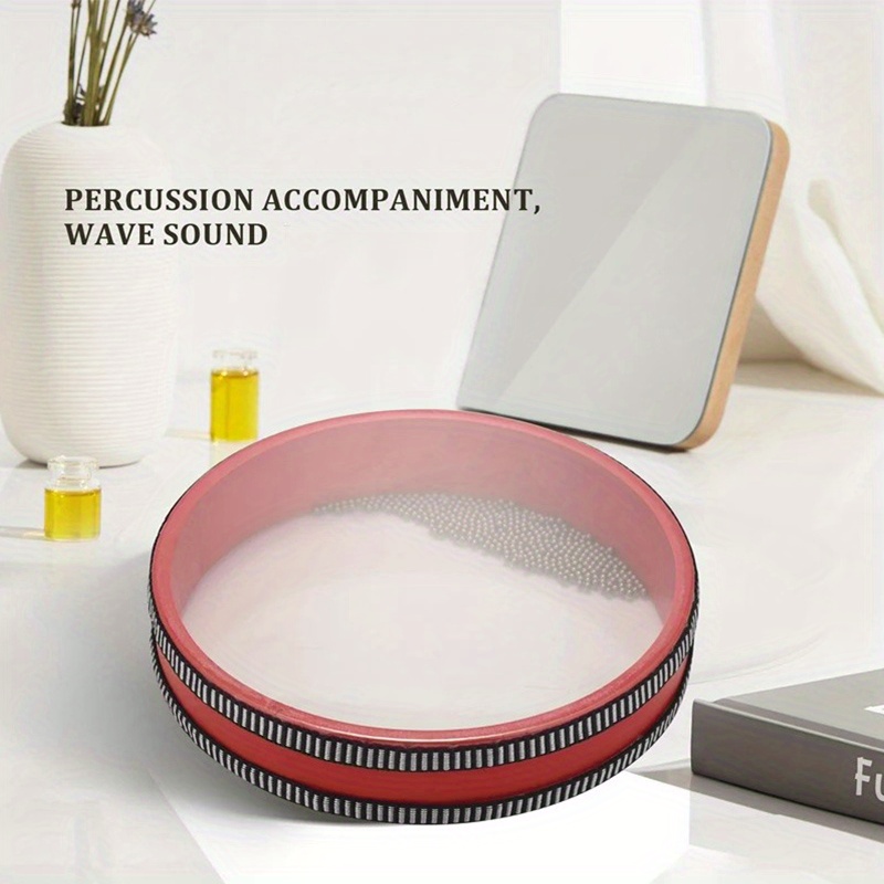 Tibetan Singing Bowl, Ocean Drum Sound Healing Instrument, Relaxation, Meditation, Mindfulness, Yoga, Easy to Use, with Other Plastic Material for Musical Instrument