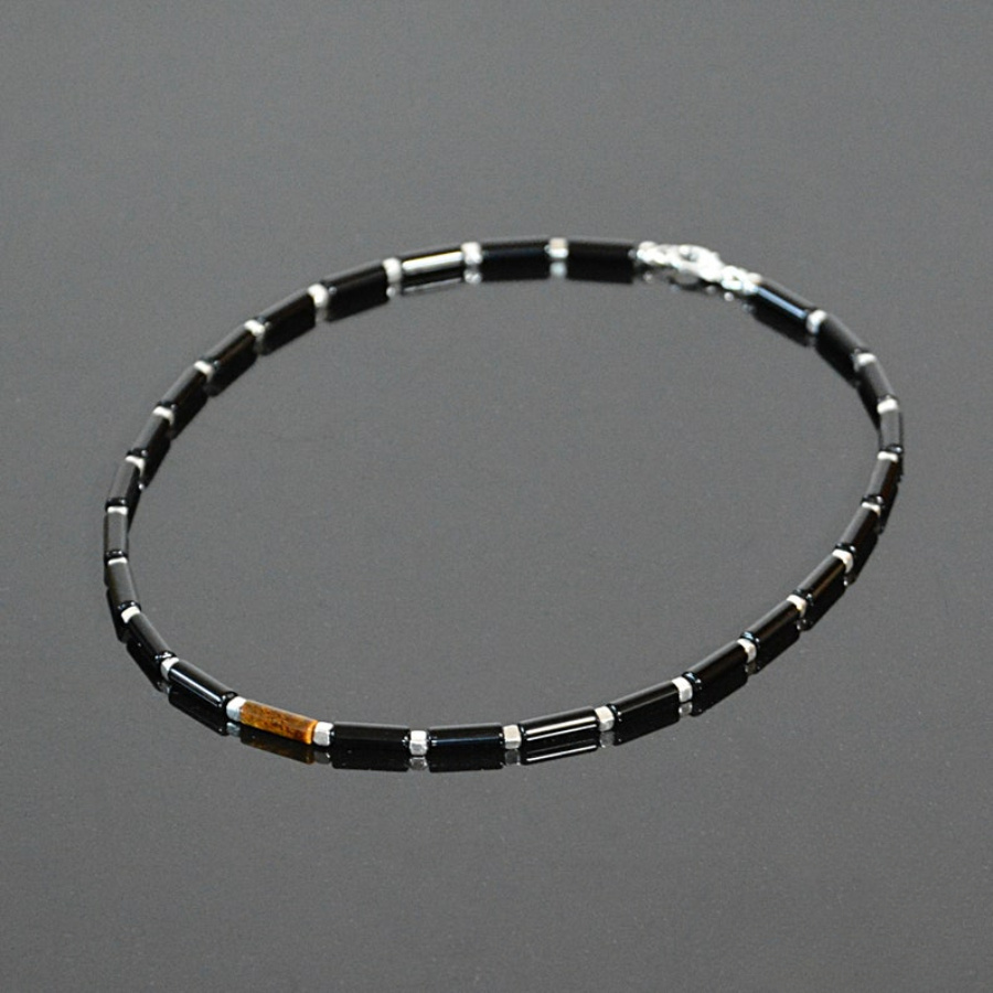 TEMU Black Eye Beaded Necklace Gifts For Men