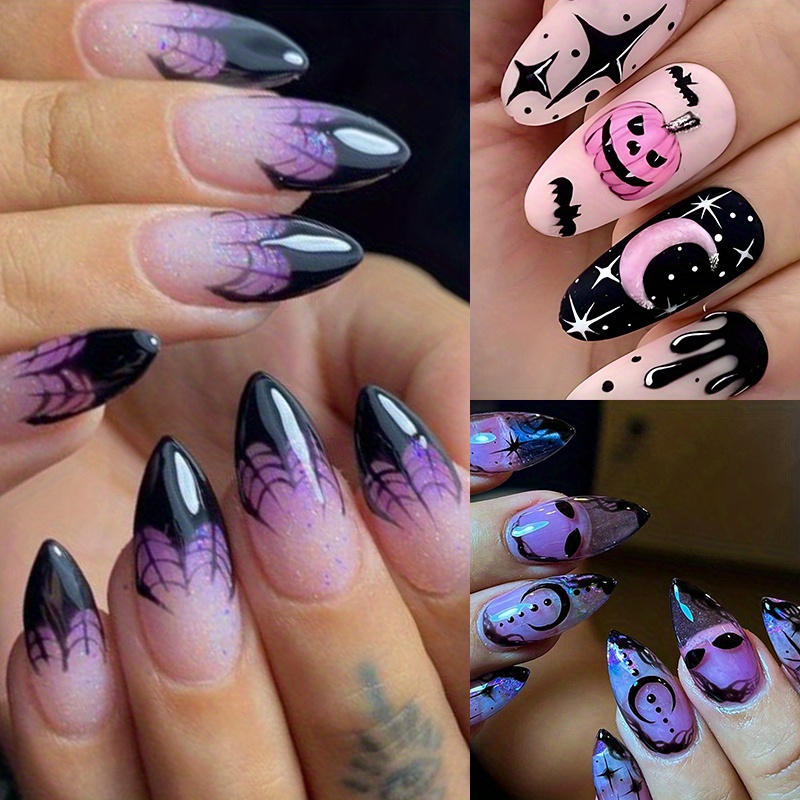 

72pcs (3 ) Halloween In The Of The Fake Purple Tip In The In Fake Art Decoration For Women's