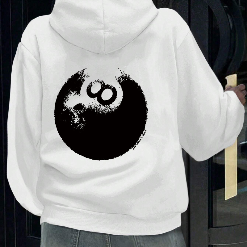 

Sweat à capuche décontracté en polyester avec imprimé géométrique - Pull à capuche pour femme, collection automne/hiver