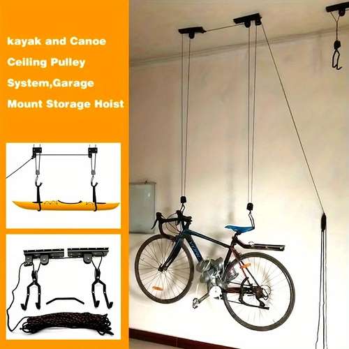Bike Lift Hoist Garage Bike Hoist Pulley For Garage Ceiling