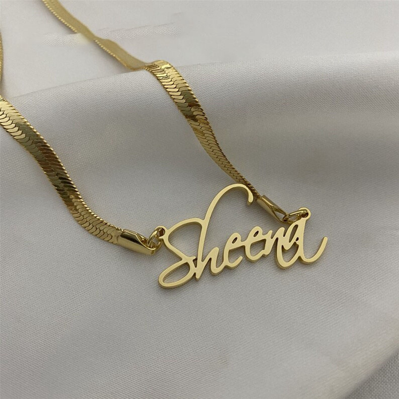 

Necklace - Personalized Snake Pendant, Steel, For & - For Women