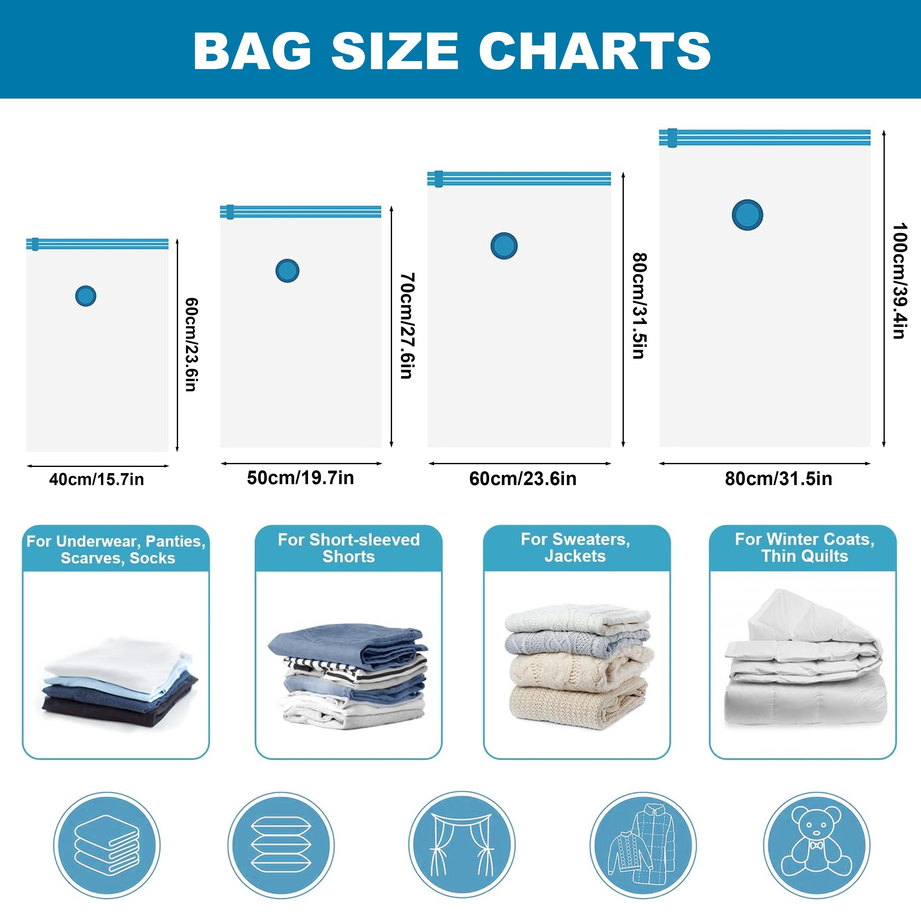 vacuum compression storage bag sealed moving bags for clothes blankets shirts sweaters quilts household space saving organizer for dorm closet wardrobe bedroom bathroom hand pump individually   details 1