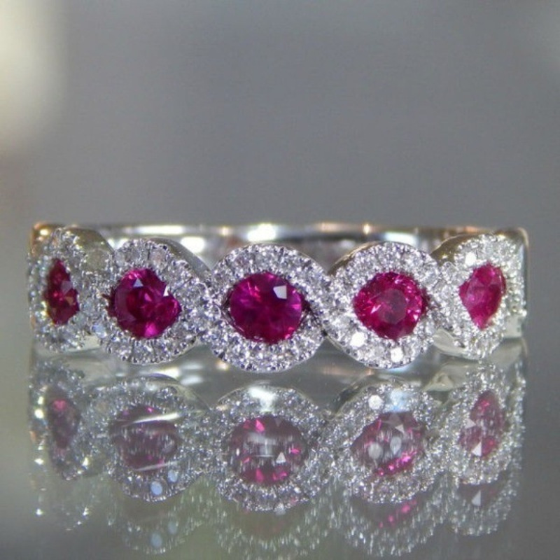 

Copper Engagement Synthetic Ruby Zirconia – For And – All & Female