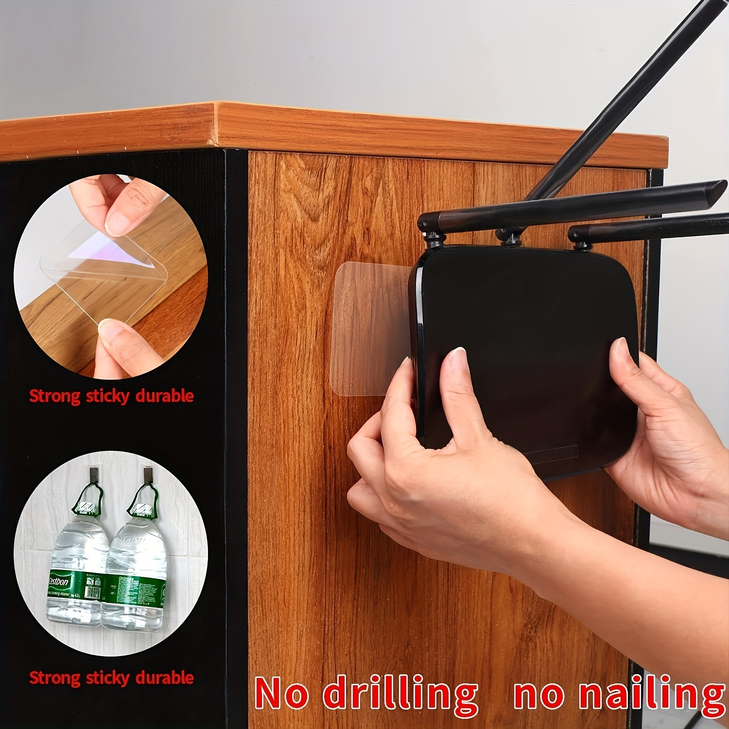 Strong Double-Sided Stickers, Nano Seamless No Punching Transparent Home Wall Stickers, Waterproof Wall Tape