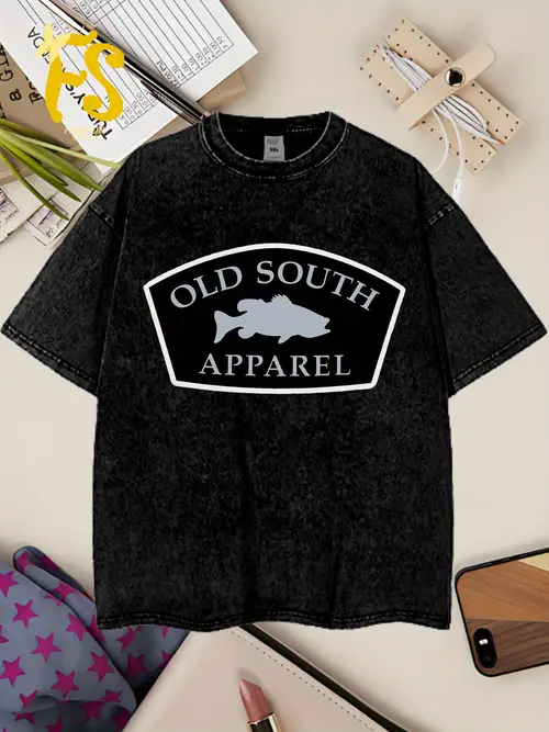 mens vintage graphic t shirt 230g thick cotton short sleeve crew neck purple with black design casual summer tee for adults