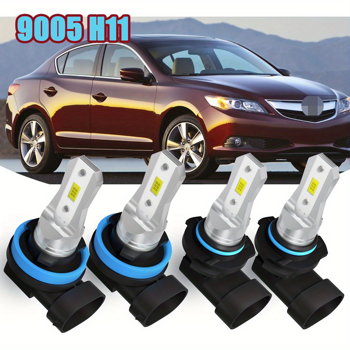 

4x 9005 H11 Chevrolet For 2016-2019 Led Headlight Kit Super Bulbs, , , 40w 4000lm 6000k, Install, -n- Replacement