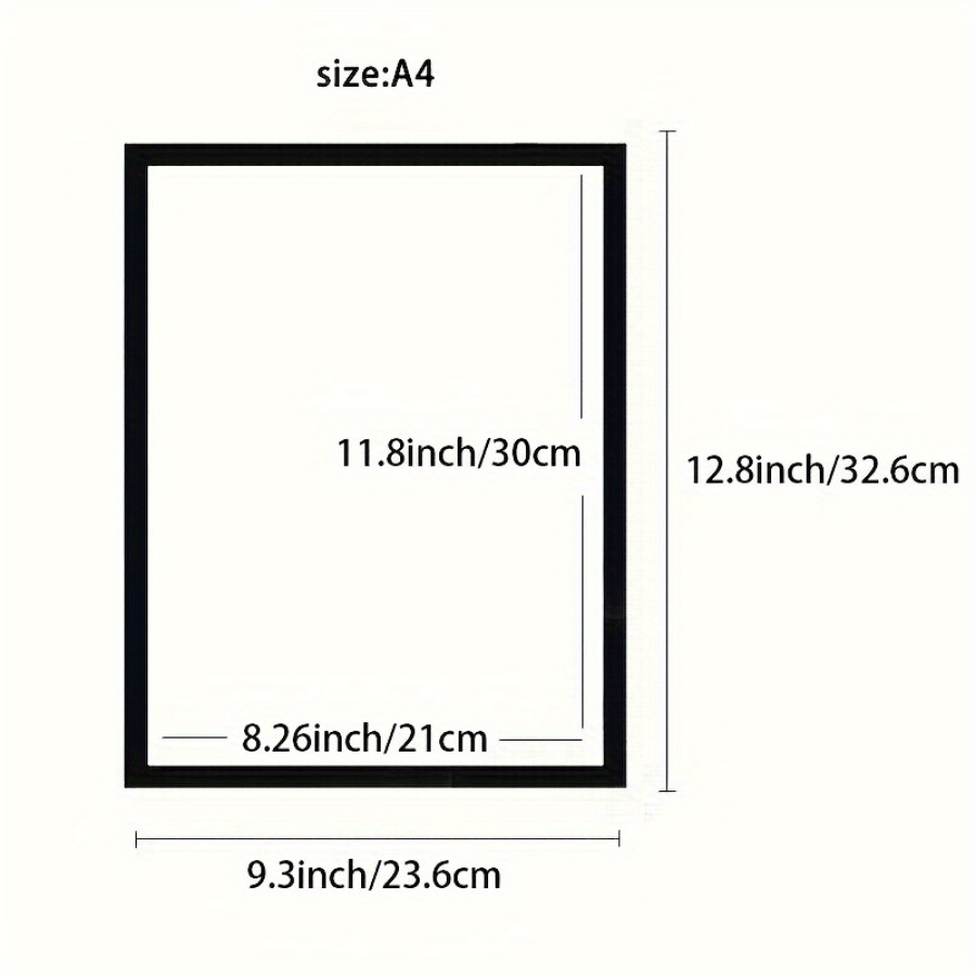 5pcs a4 self   magnetic photo frames versatile display racks for office   walls display rack hanger refrigerator restaurant details 1