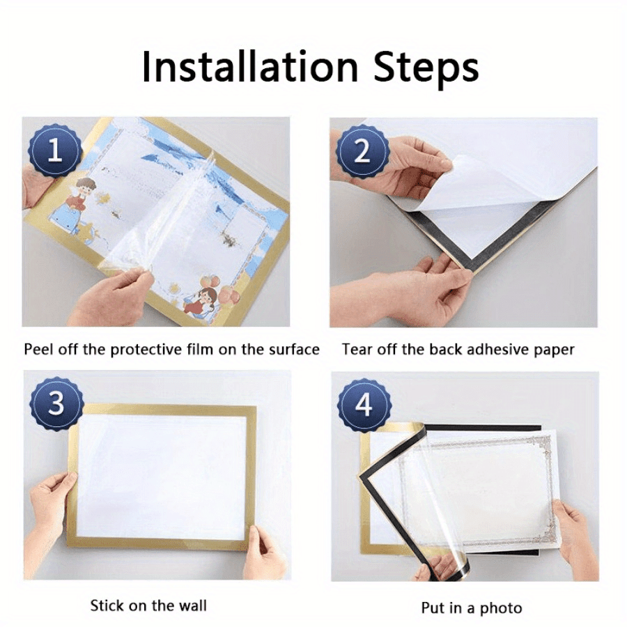 5pcs a4 self   magnetic photo frames versatile display racks for office   walls display rack hanger refrigerator restaurant details 4