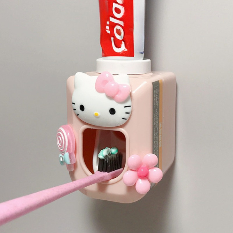 Cartoon Cute Wall-mounted Fully Automatic Single Toothpaste Dispenser Cute Toothpaste Dispenser Toothpaste Squeezer Automatic Toothpaste