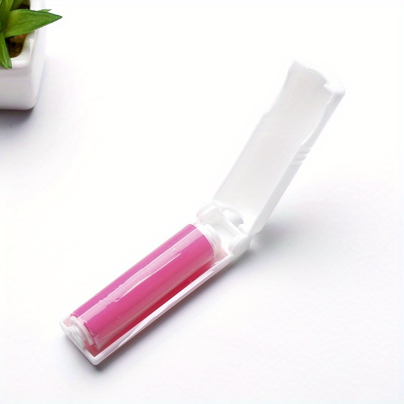 Portable Lint Roller For Pet Hair Removal - Washable, Foldable Design With 1/2 Refill Cores - Ideal For Clothes, Carpets & Upholstery, Hair Sticker, Sheets, Combs