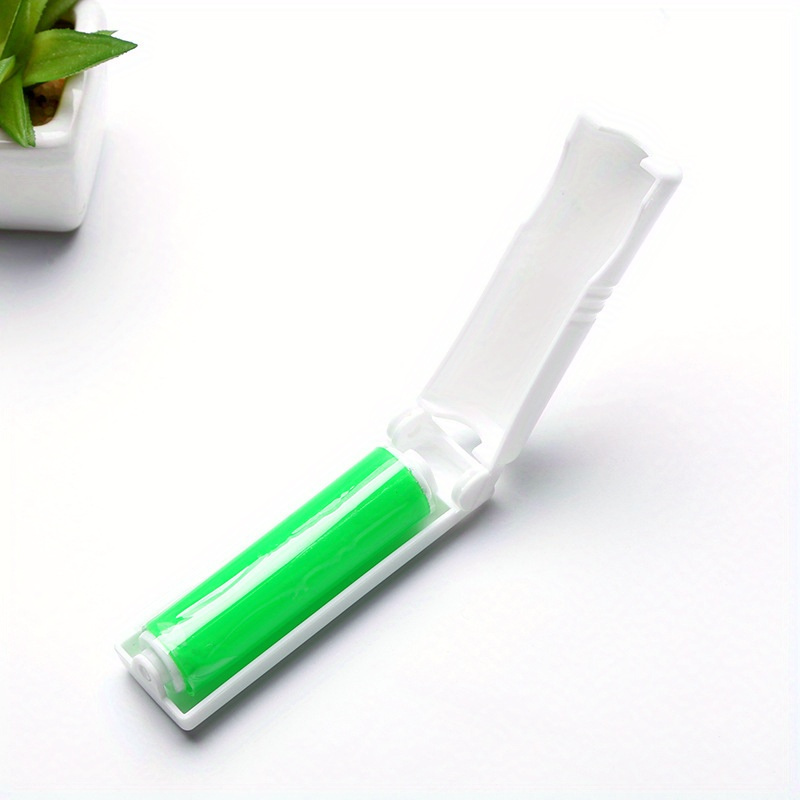 Portable Lint Roller For Pet Hair Removal - Washable, Foldable Design With 1/2 Refill Cores - Ideal For Clothes, Carpets & Upholstery, Hair Sticker, Sheets, Combs