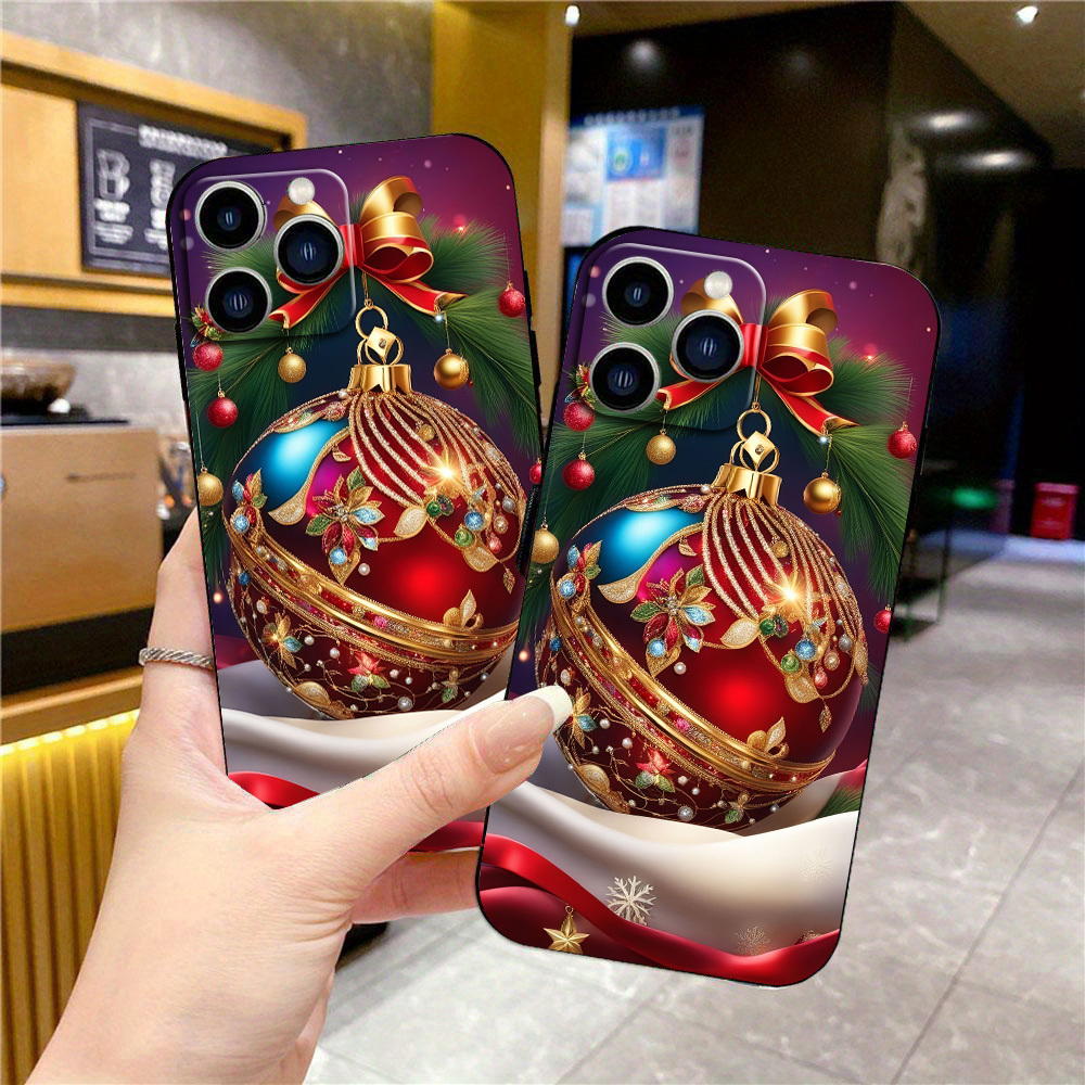 

Jit Christmas Christmas Pattern Unique For Iphone , Shockproof , Tpu, Compatible For Iphone 11/12/13/14/15 /16/