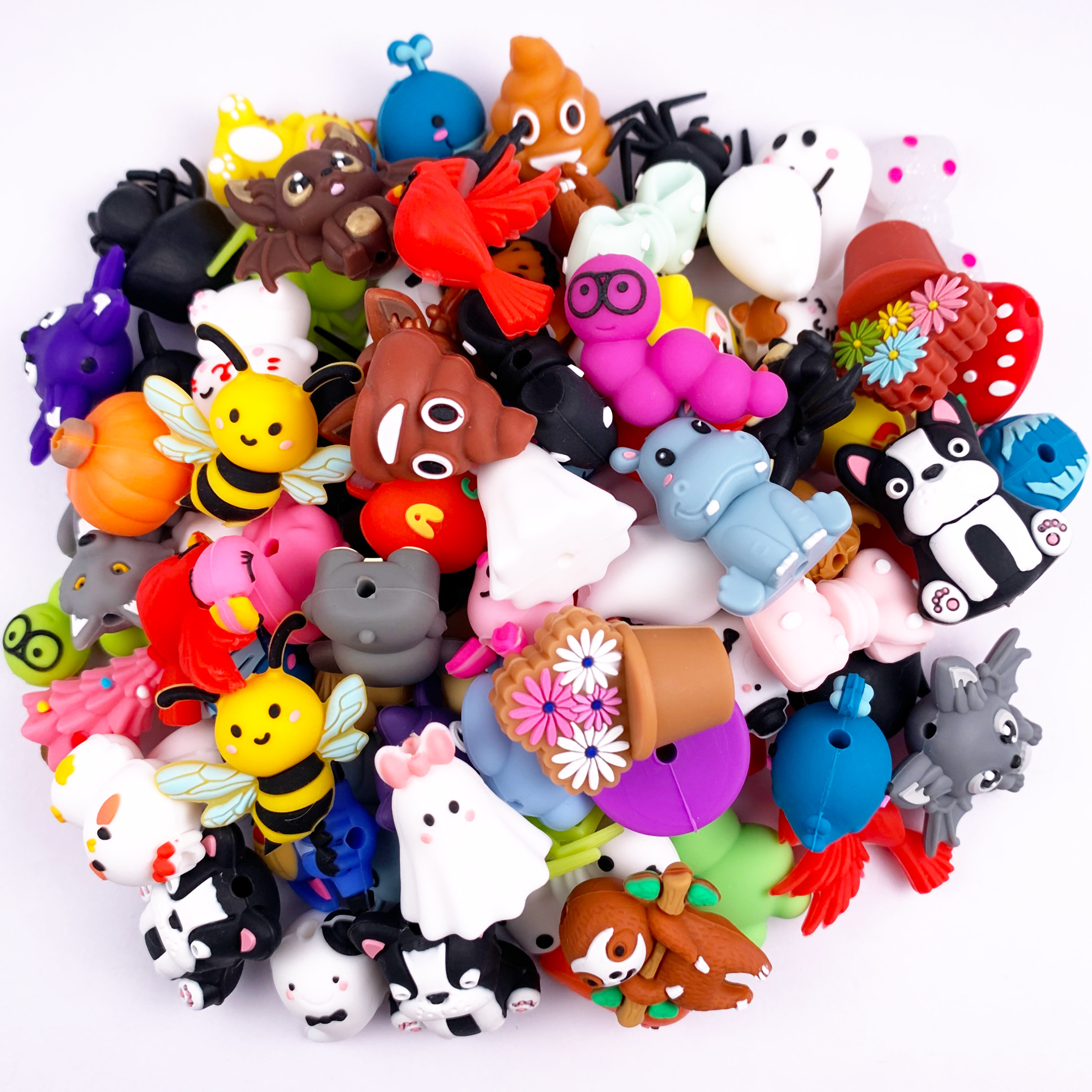 

20pcs 3d Set For - For , Necklaces & Keychains - Kit