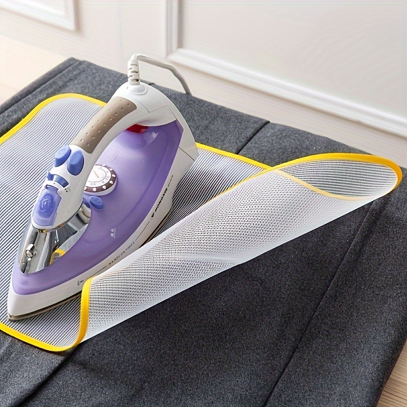 2 piece set 1pc heat resistant ironing pad 1pc handheld ironing board mini ironing board home ironing gloves clothes protection no power required home kitchen decor details 1