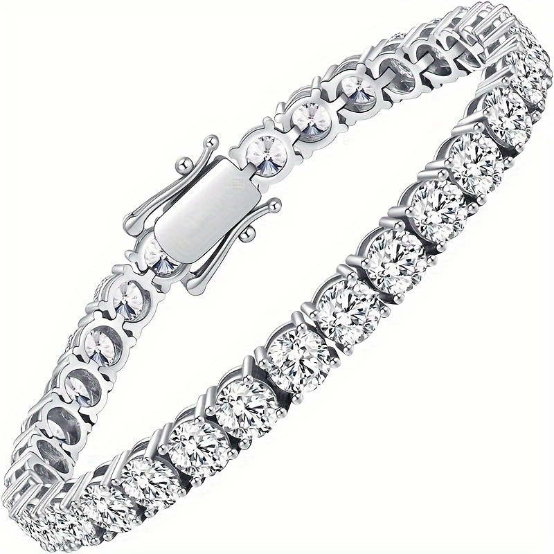 elegant moissanite     14 carat platinum plated sterling silvery perfect gift for any occasion design sense details 1