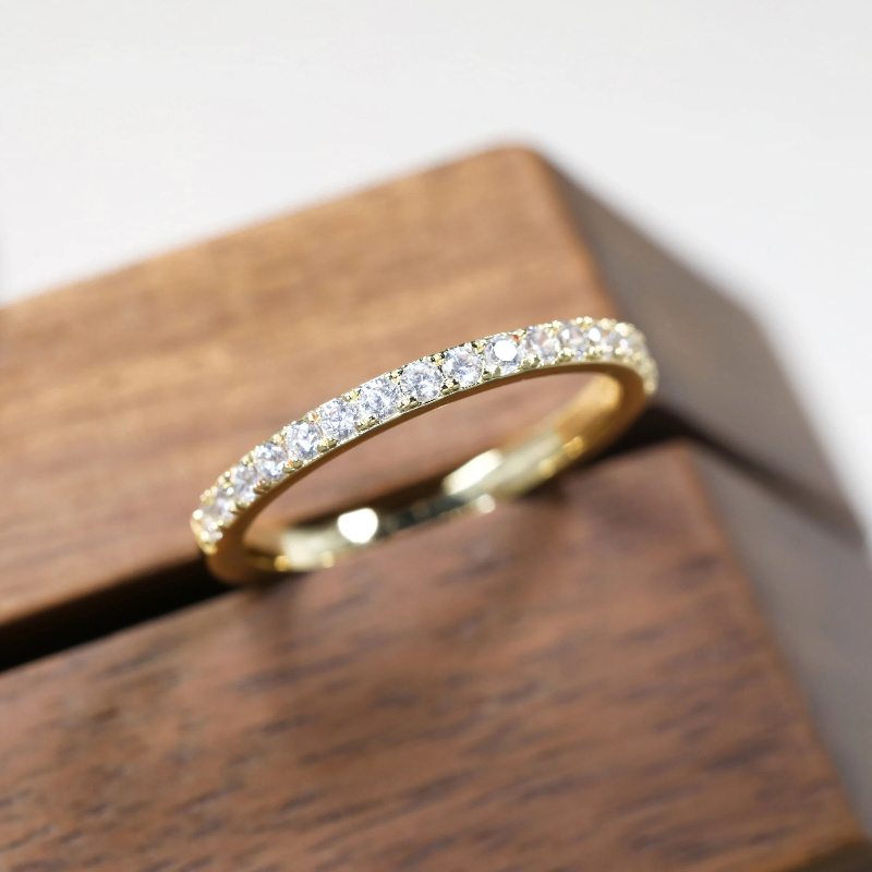 S925 Silver Moissanite Ring, Charming and Delicate