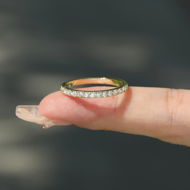 S925 Silver Moissanite Ring, Charming and Delicate