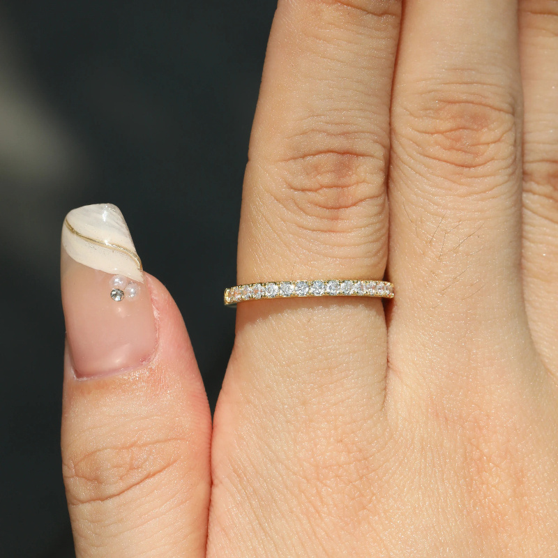 S925 Silver Moissanite Ring, Charming and Delicate