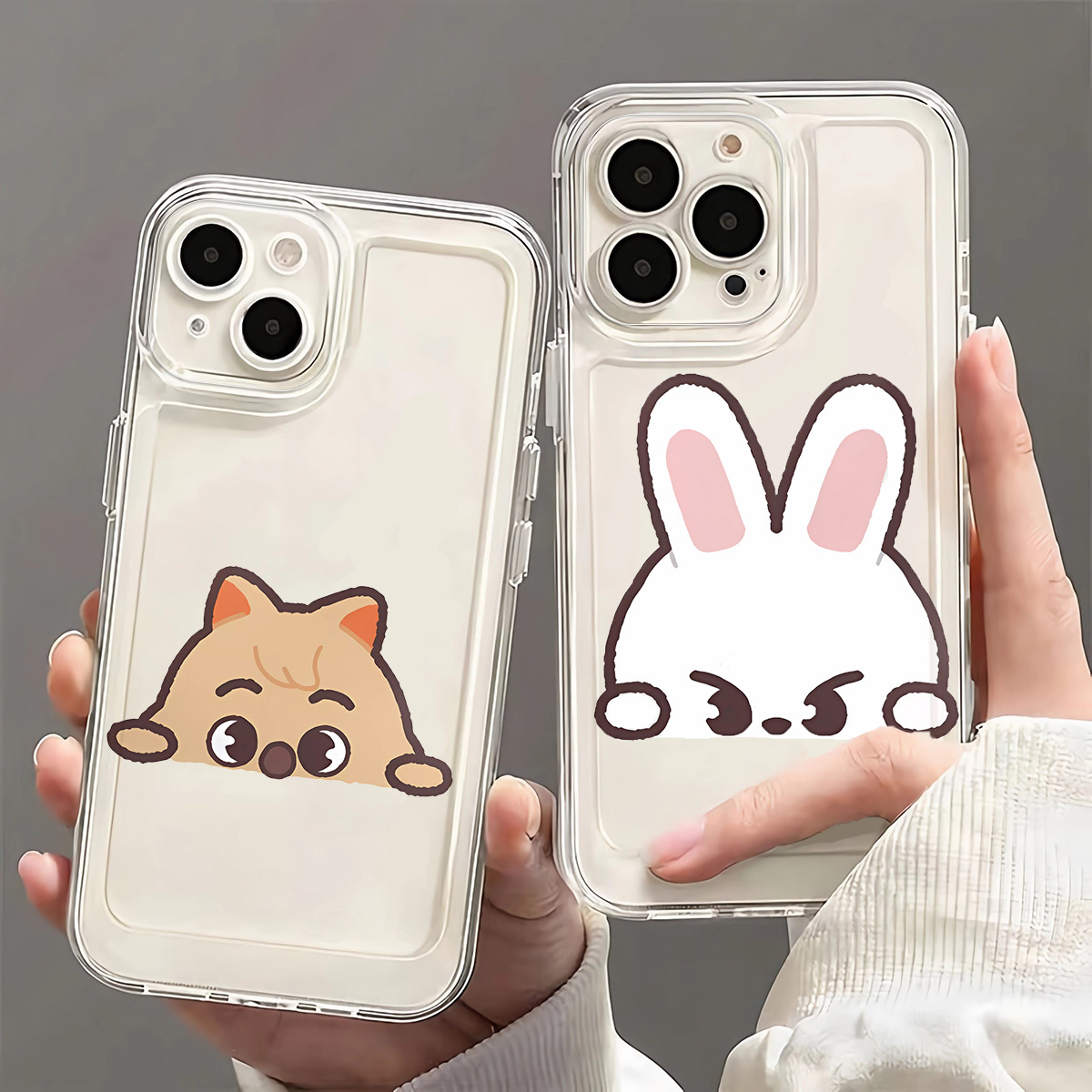 Animal Doll Doll Couple Pattern Phone Case for IPhone16/ 16Plus/ 16Pro/ 16Pro Max, IPhone15/ 15Plus/ 15Pro/ 15Pro Max, IPhone14/ 14Plus/ 14Pro/ 14Pro Max, IPhone13/ 13Pro/ 13Pro Max, IPhone12/ 12Pro/ 12Pro Max, IPhone 11/ 11Pro/ 11Pro Max Series