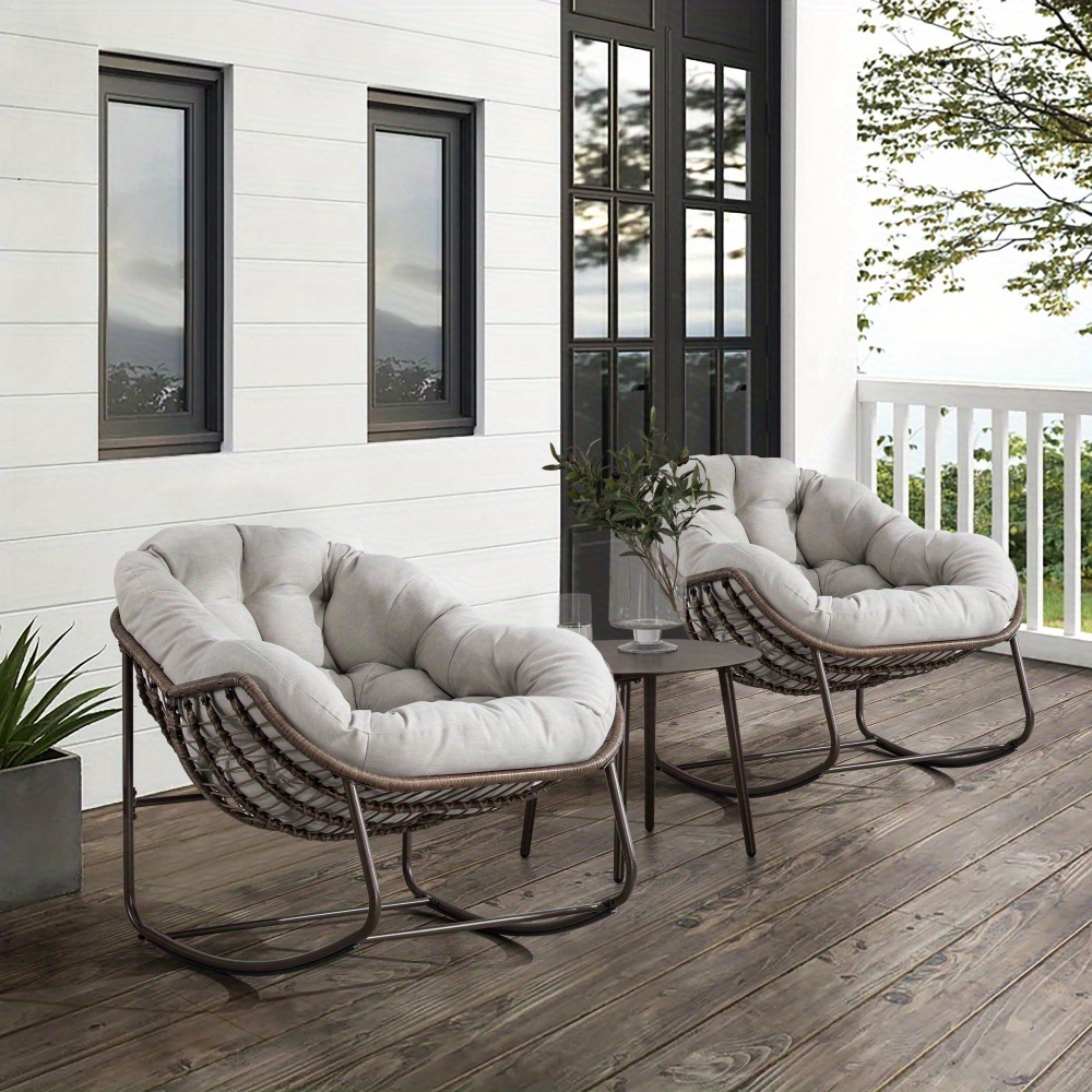 Egg Chair Outdoor Rocking Chair Outdoor Round Rocking Chair, Patio - Main Image