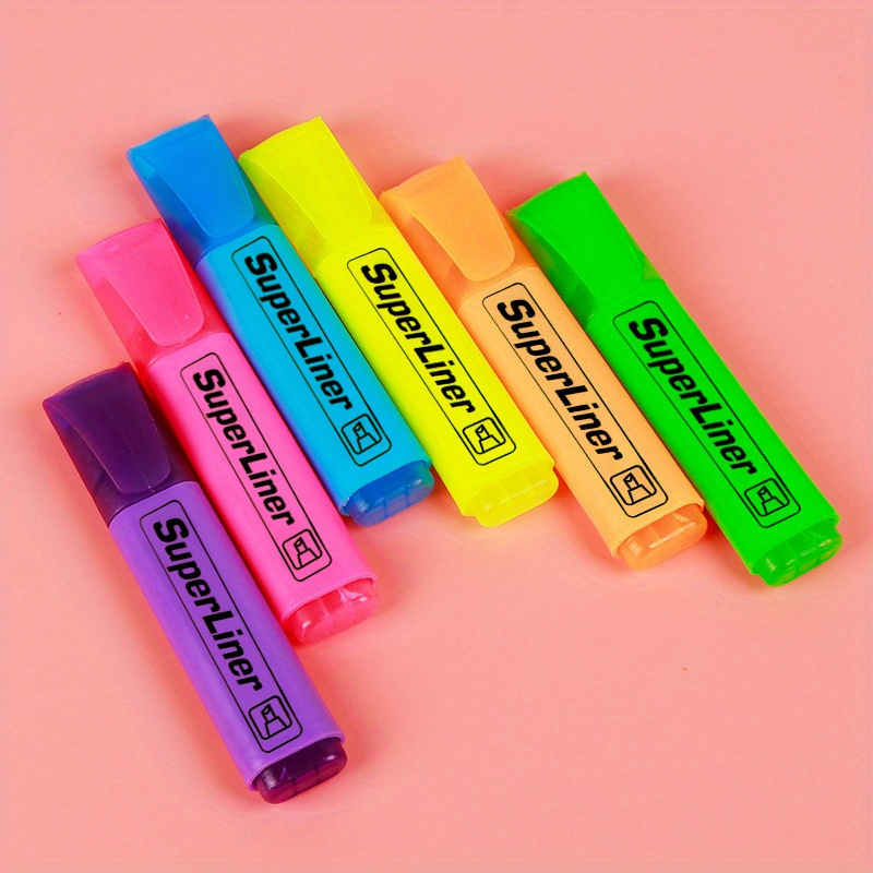 

Color Highlighter Markers - Battery Free, No Smell, Office And School Use