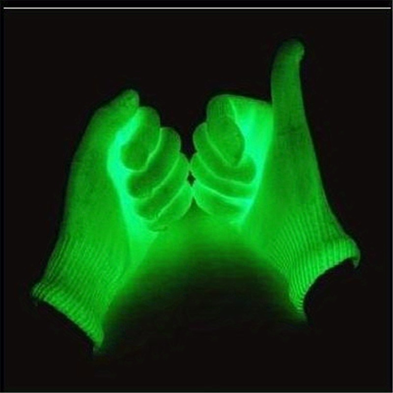 

-the-dark Party Gloves - Uv Reactive, Stretchy Fabric, Ideal For Halloween, Christmas & Birthday Celebrations, , And Nightclub Fun