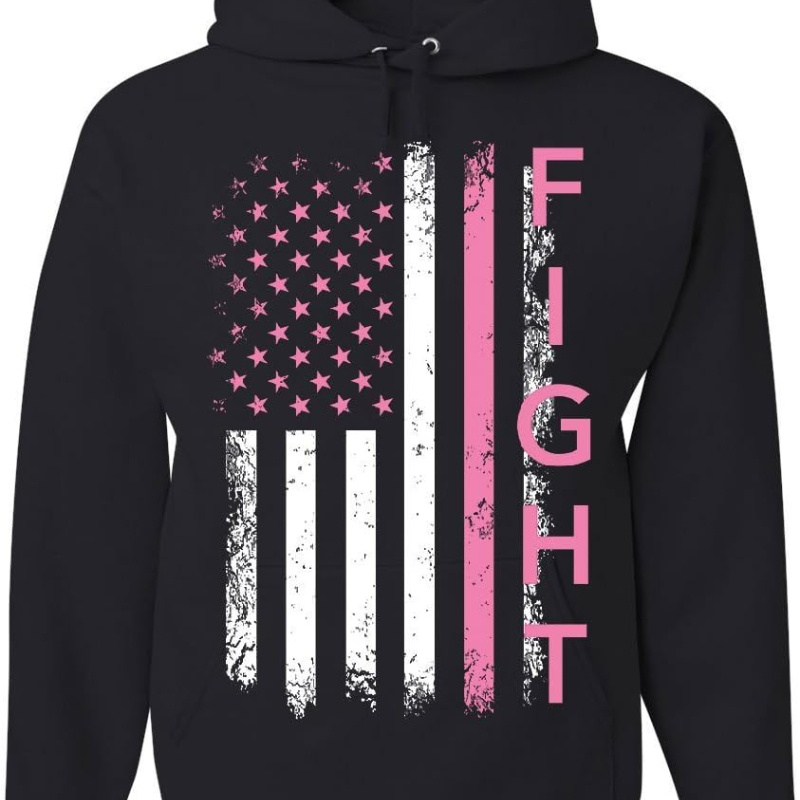 

Breast Cure Hope Hooded Sweatshirt - & , Drawstring Hoodies,