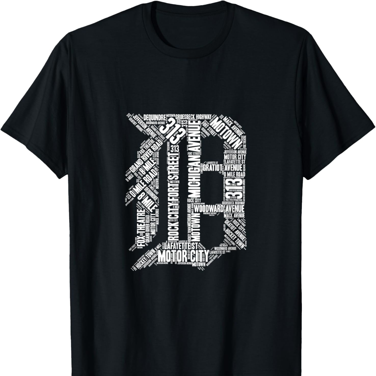 

Detroit Graphic D T-shirt