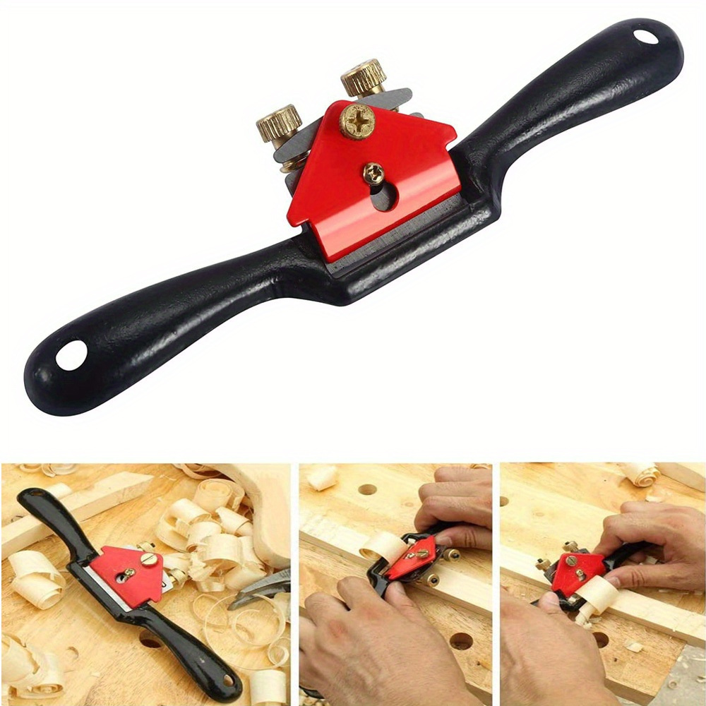 

Premium Manual Woodworking Hand Planer With Spare Blade - Metal, Paint-finished, No Required