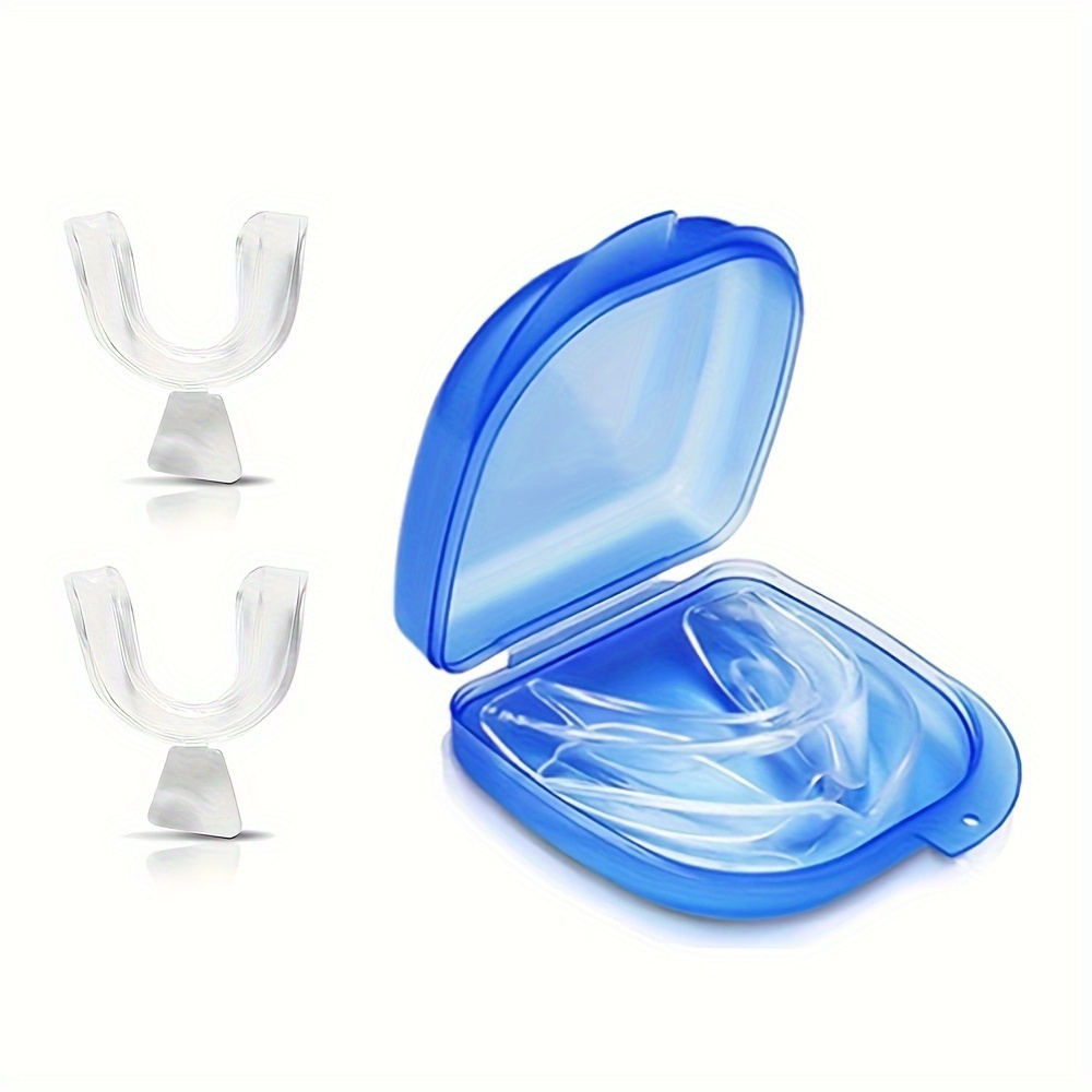 4 pack transparent eva teeth care suit cushion shock absorption sterile and breathable suitable for night wear suitable for boxing   taekwondo football basketball and fighting training