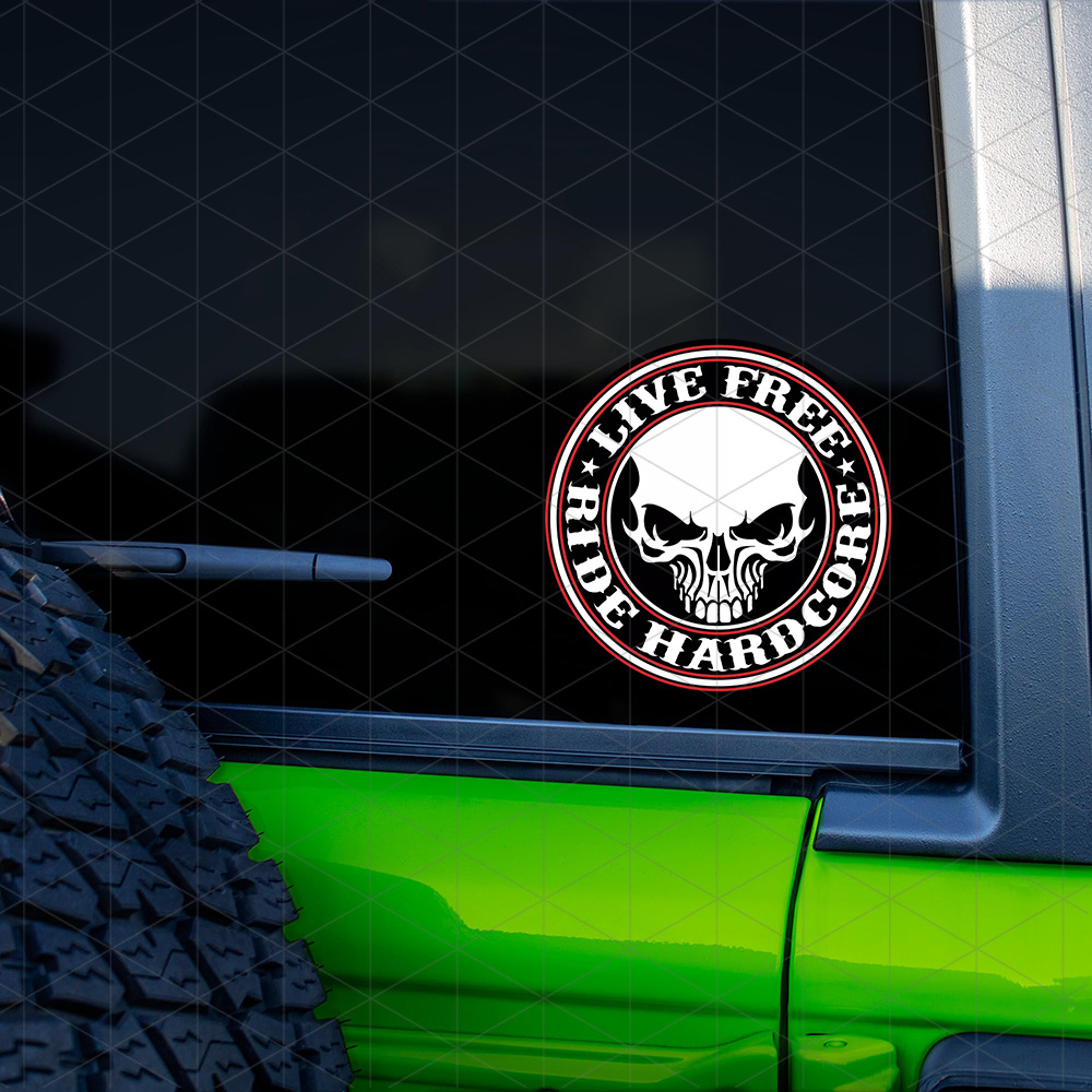 

Live Hardcore - Decal For & Bikes,