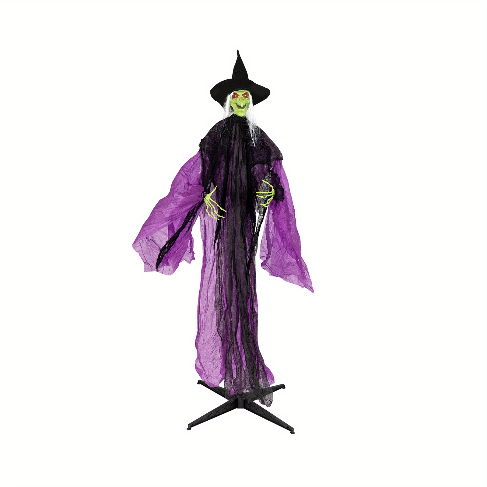 

7.2ft Tall Voice-activated Halloween Decoration With Lighted Eyes, Automatic Arm Movements & Terrifying Sounds – Spooky Indoor/outdoor Holiday Decor For Trick-or-, Halloween Decorations