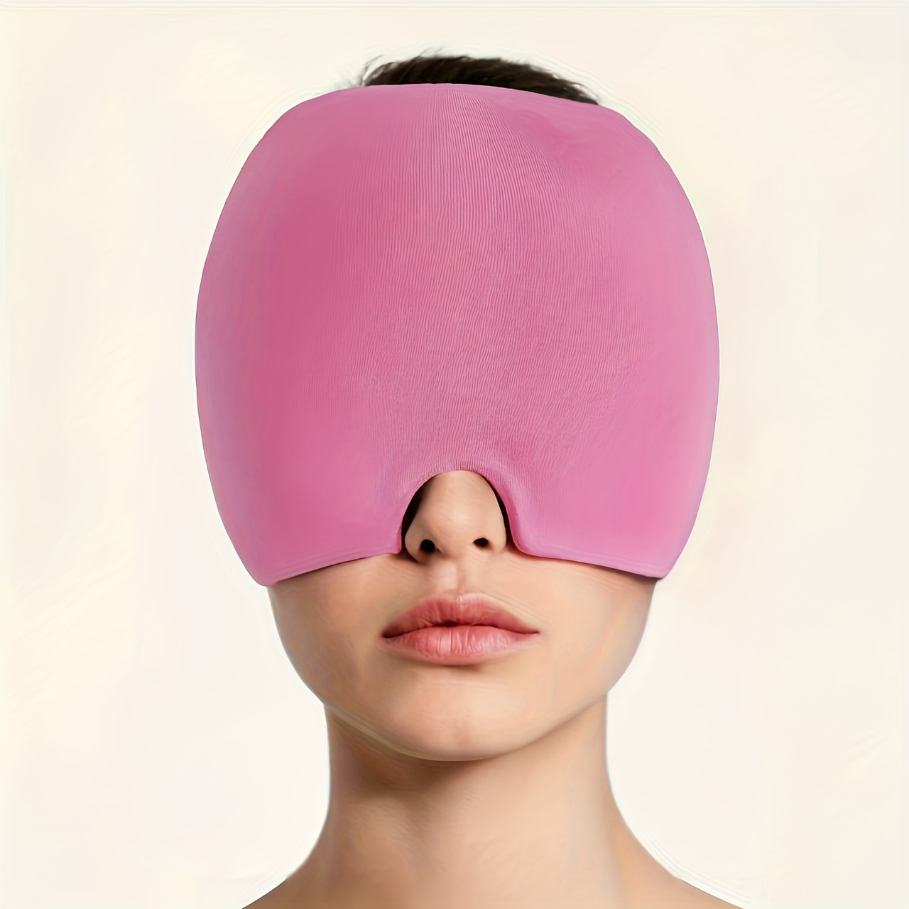 1pc Migraine Hat, Facial Cooling Gel Headband, Retractable Headgear, Cold Compress Hat, Facial Cooling Product, Suitable for Relaxation, Hangover, Fever, Fatigue, etc