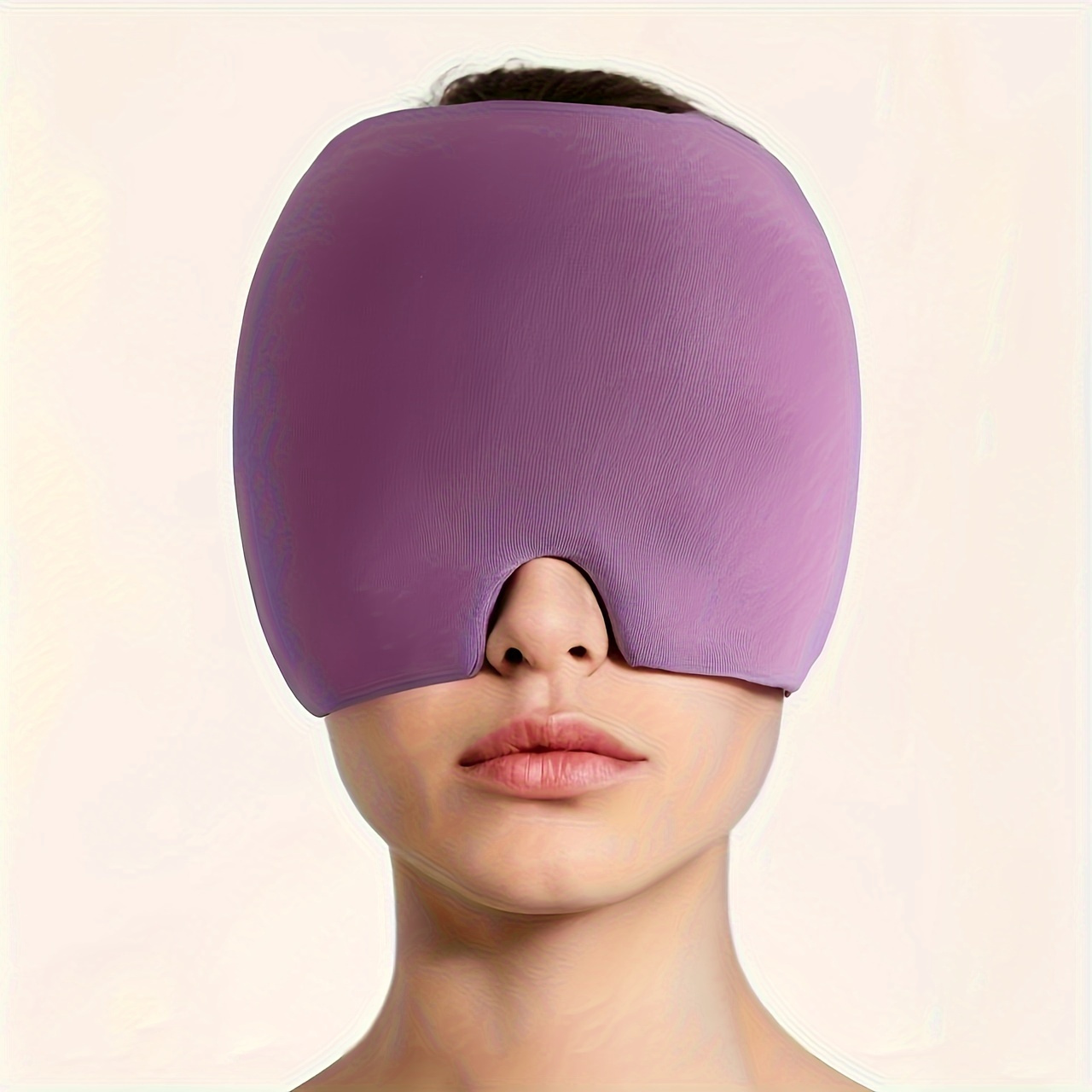 1pc Migraine Hat, Facial Cooling Gel Headband, Retractable Headgear, Cold Compress Hat, Facial Cooling Product, Suitable for Relaxation, Hangover, Fever, Fatigue, etc