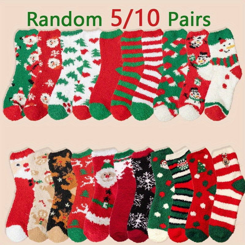 

5/10 Pairs 's Christmas , , Elk, , Snowman , & , , , For & Use