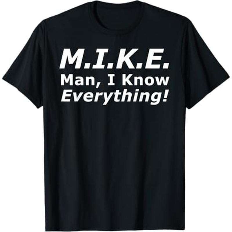 

Funny '.e. Knows ' Men's - 100% Cotton, & Soft, Anti-shrink, Round Neck, Sizes S-xxxl - Ideal Gift For , Comfortable For & More