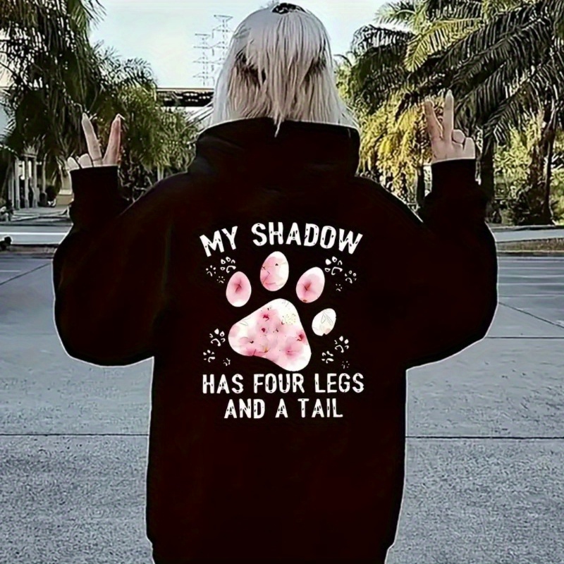 

Chic Print Zip-up Hoodie With Pockets - Cozy Polyester, Machine Washable - Fall/winter