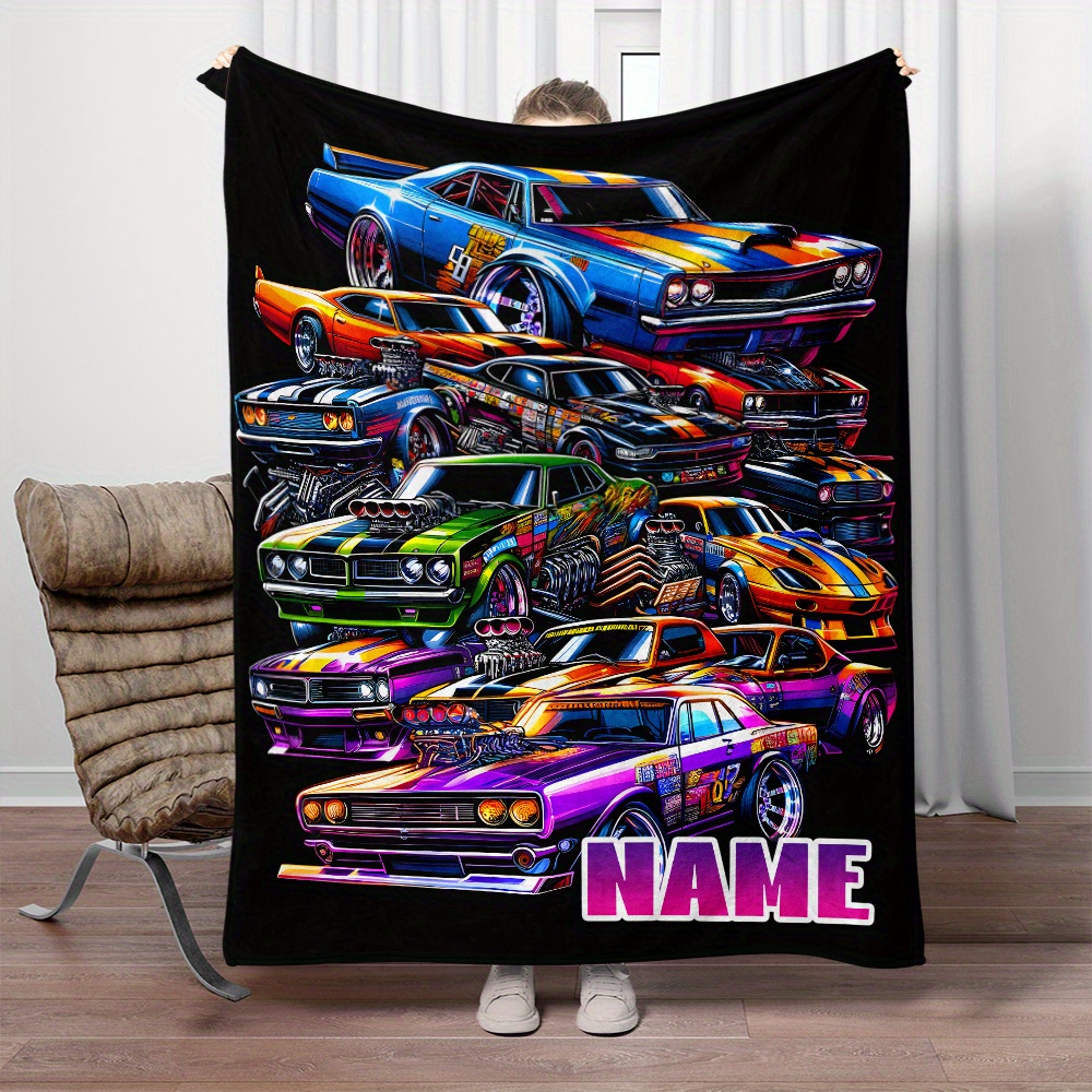 

Car Blanket - , & For , Bed, & Camping - Printed Fleece, Multiple