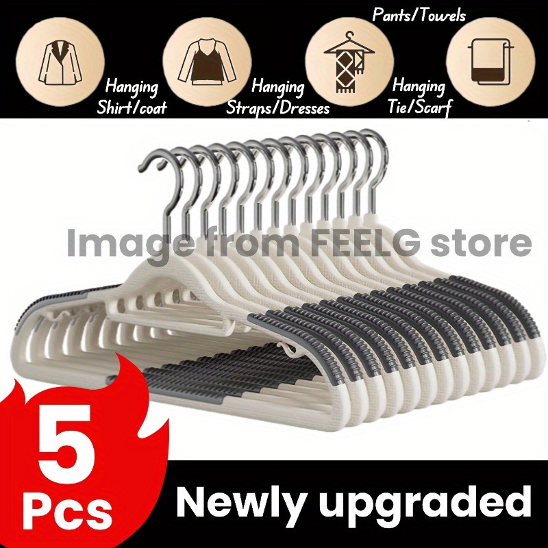 TEMU Premium Non-slip Velvet Hangers - Space-saving, Heavy-duty Design - Multipurpose For Bedroom & Closet Organization