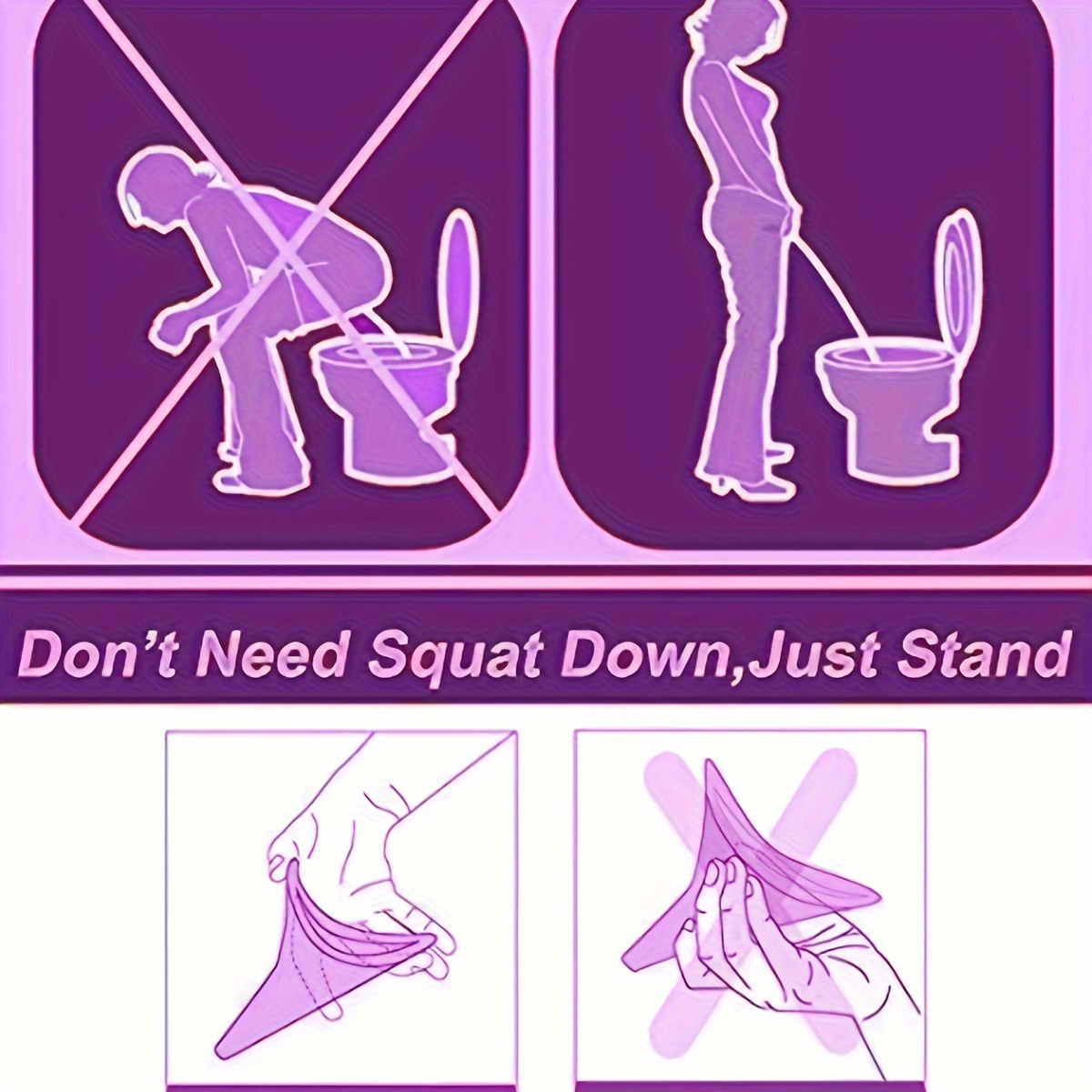 1pc Portable Female Urinal - Silicone, Funnel Design for Easy Stand-Up Pee, Ideal for Outdoor Travel & Camping, Durable & Hygienic, Green Portable Urina