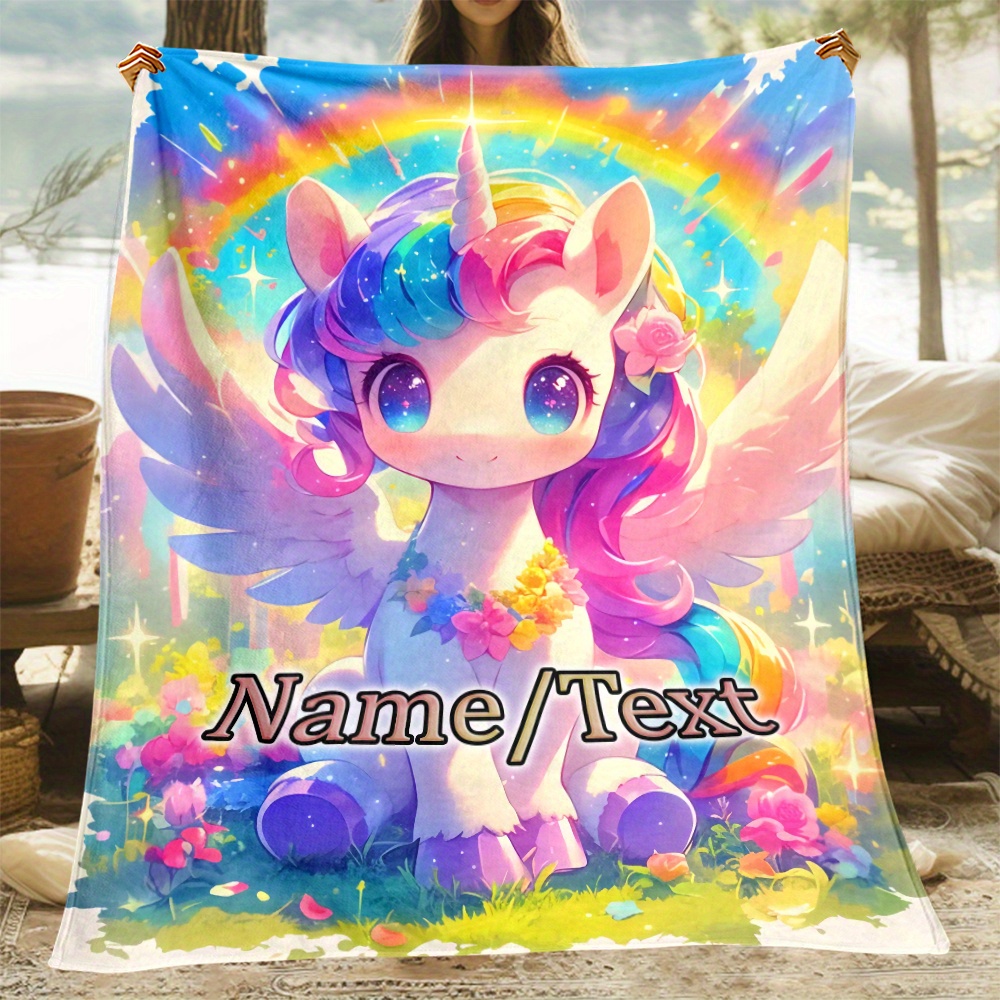 

Personalized Unicorn Blanket - , / - For Sofa, , - &
