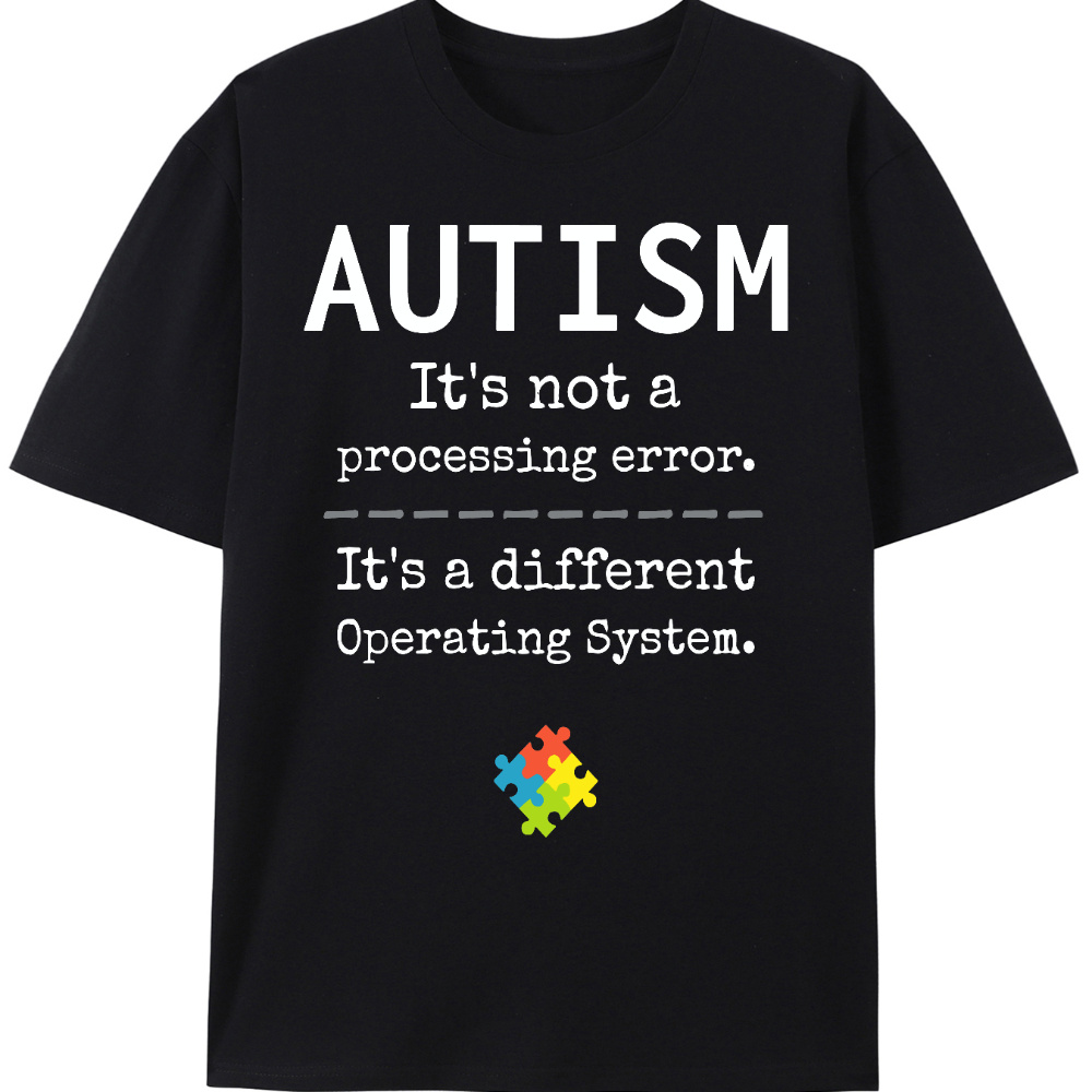 

Autism Patterned Printed T- - Summer