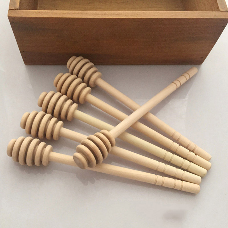 2pcs long handled wooden honey spoons for restaurants ideal for blending   milk and tea perfectly blessed by eid al fitr details 0