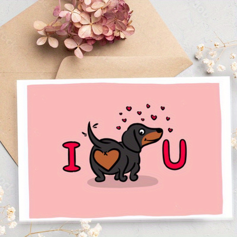 

1pc, "i You" , Pet Greeting, For Christmas, 's Day, Husband Wife, Girlfriend, Unique , 4x6