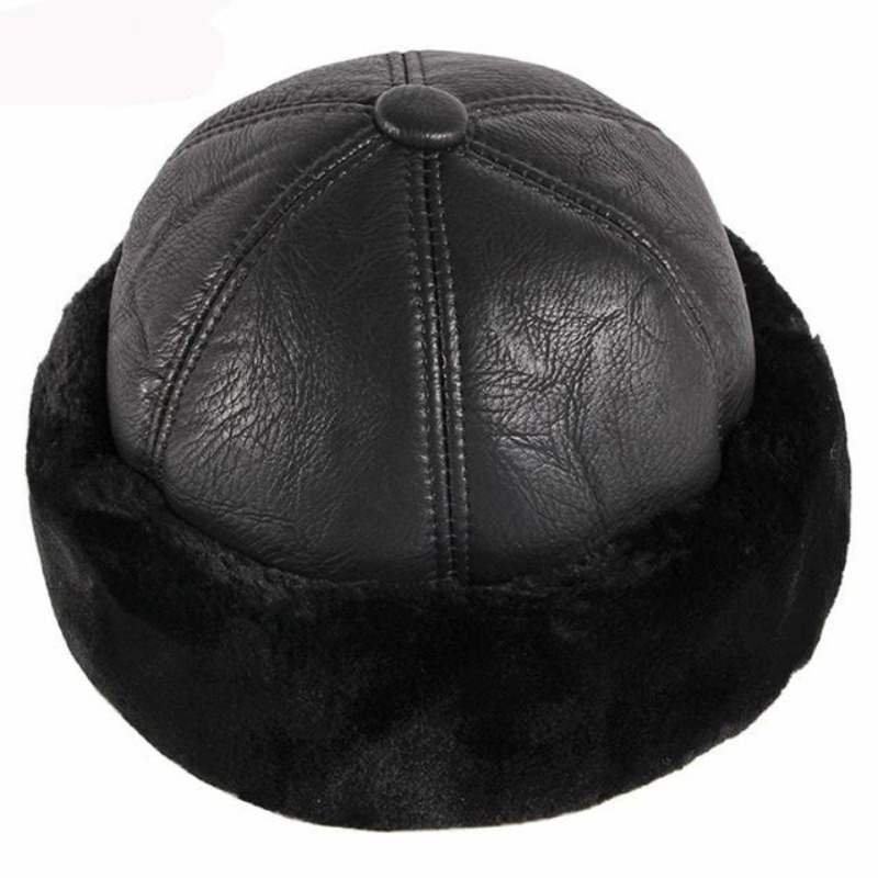 Fleece-lined Ushanka Hat - Fur Hat, Windproof Ski Cap, , , Non-textile , Occasion