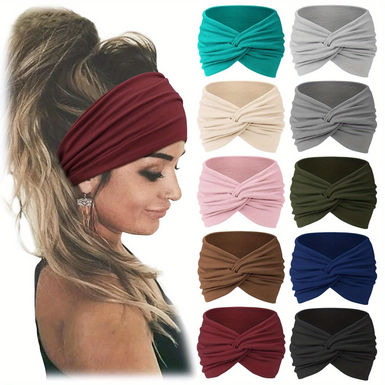 

10 Women Headbands Turban For Big