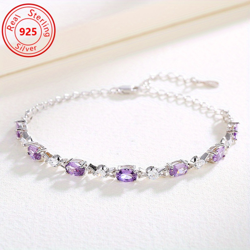 

1 S925 Bracelet - Free - Platinum Plated Bracelet - For And - The Feminine Jewelry