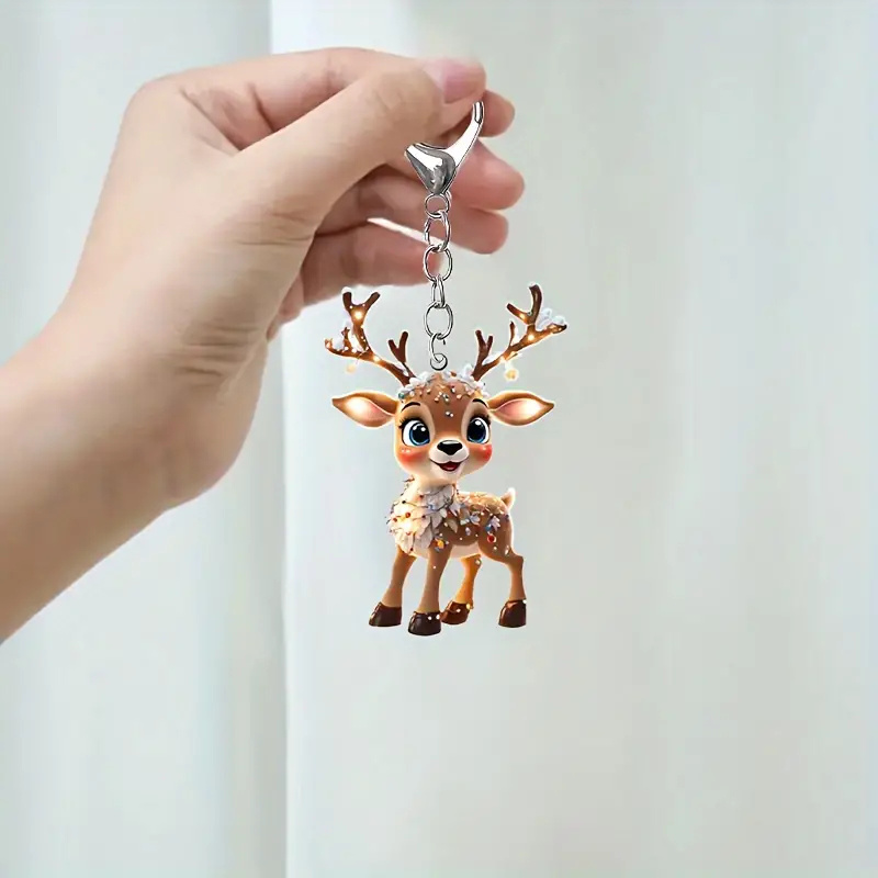 

1pc Keychain - Christmas Key Pendant For Decoration, For Girlfriend